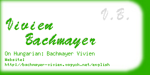 vivien bachmayer business card